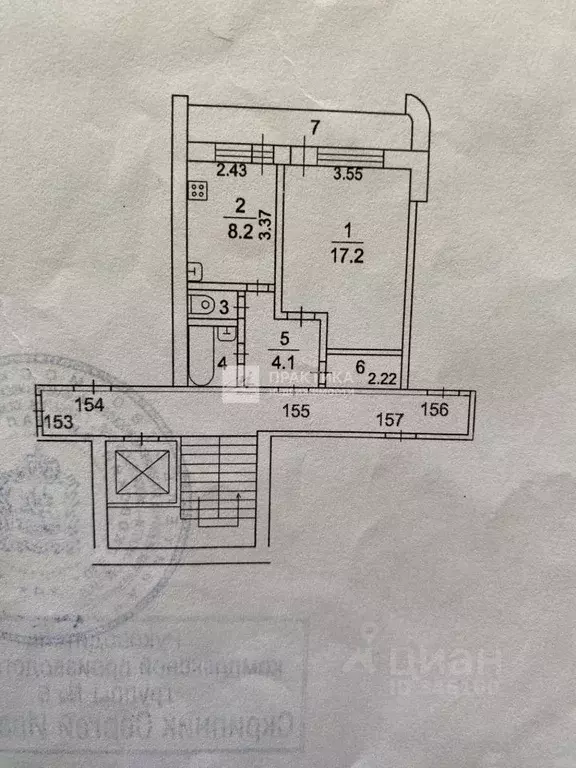 1-к кв. Московская область, Фрязино просп. Мира, 18А (35.0 м) - Фото 2