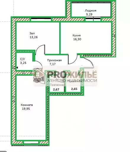 2-к кв. Башкортостан, Белебей ул. Травницкого, 4 (64.8 м) - Фото 2