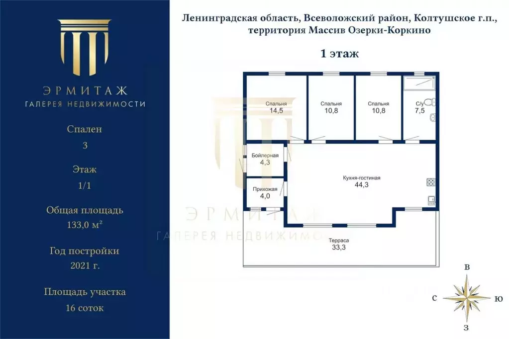 Дом в Ленинградская область, Всеволожский район, Колтушское городское ... - Фото 2