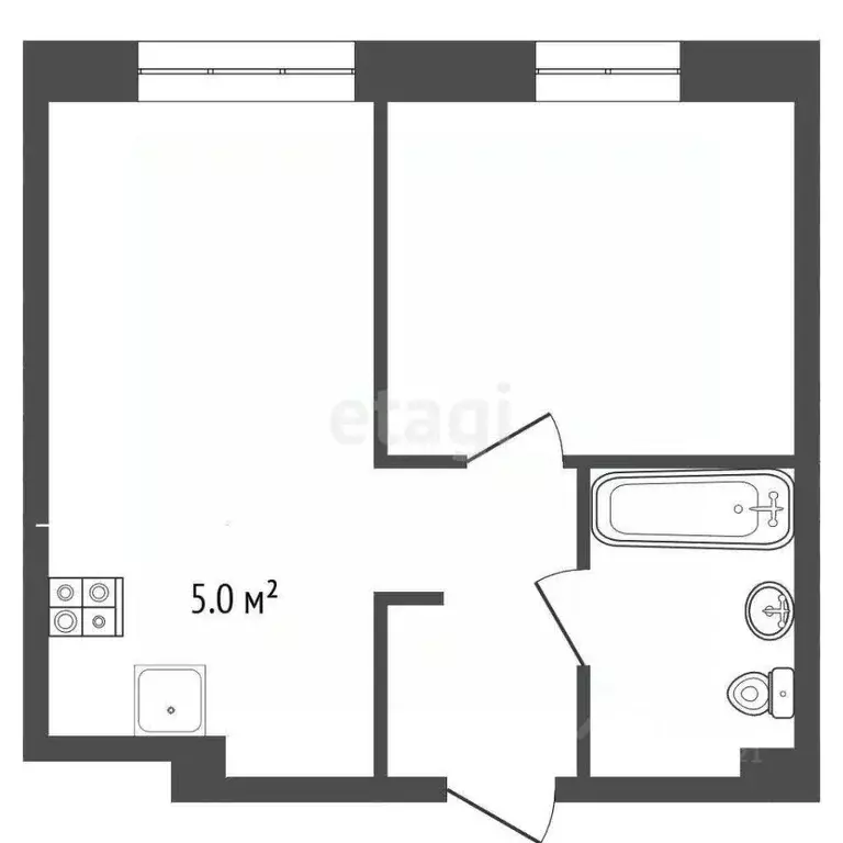 1-к кв. Удмуртия, Завьяловский район, с. Первомайский ул. Оружейников, ... - Фото 2