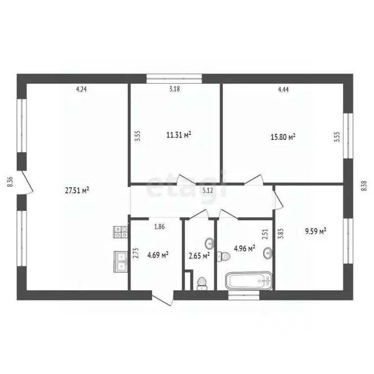 Дом в Московская область, Дмитровский муниципальный округ, пос. ... - Фото 2