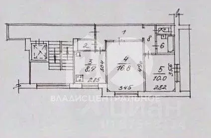 2-к кв. Новосибирская область, Новосибирск Ветлужская ул., 28 (50.7 м) - Фото 2