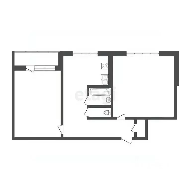 2-к кв. Мордовия, Саранск ул. Сущинского, 36 (50.7 м) - Фото 1