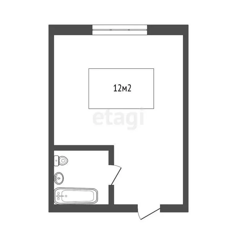 Квартира-студия: Томск, проспект Фрунзе, 228 (12 м) - Фото 0