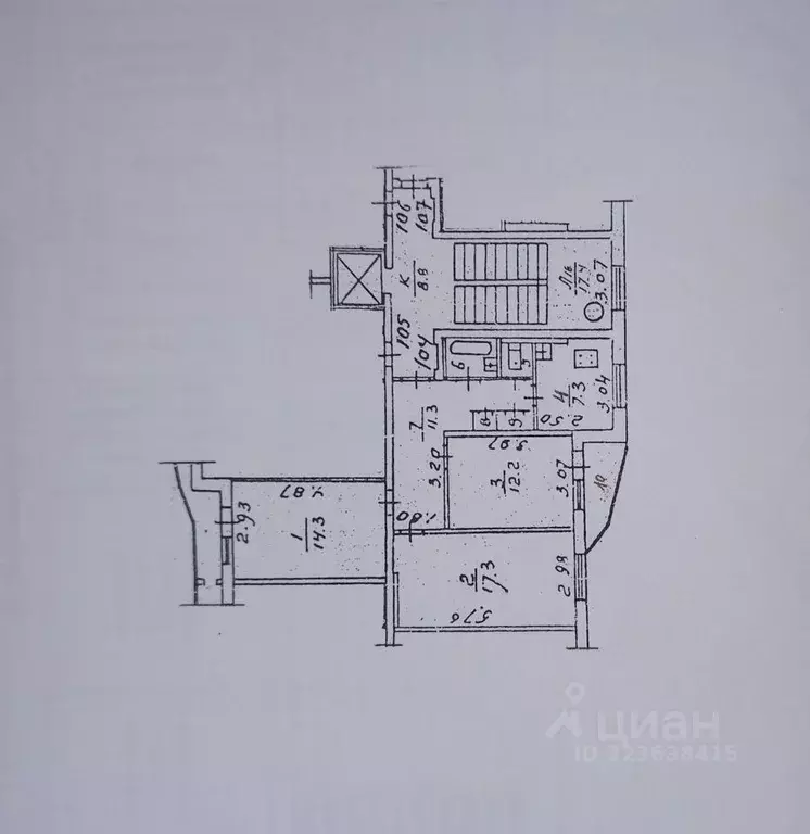 3-к кв. Московская область, Пушкино Ярославское ш., 4 (67.9 м) - Фото 1