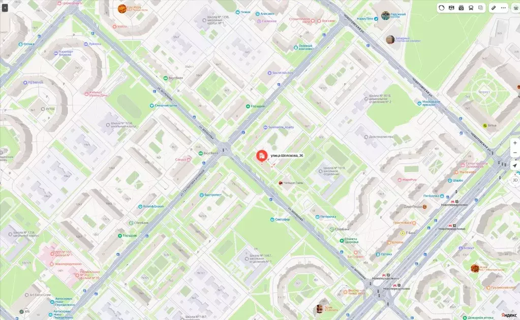 Свободной планировки кв. Москва ул. Шолохова, 26 (38.8 м) - Фото 1