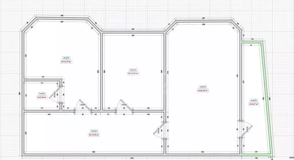 2-к кв. Ингушетия, Магас ул. Саида Чахкиева (77.0 м) - Фото 1