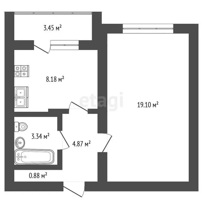 1-комнатная квартира: Москва, улица Ротерта, 10к4 (36.4 м) - Фото 0