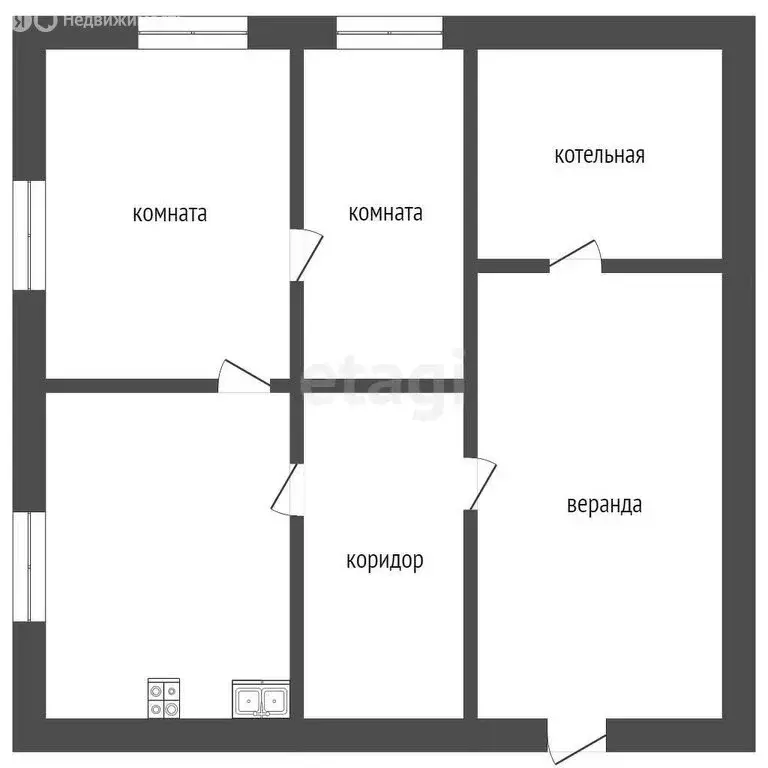 Дом в посёлок городского типа Атамановка, Пристанционная улица (98.5 ... - Фото 1