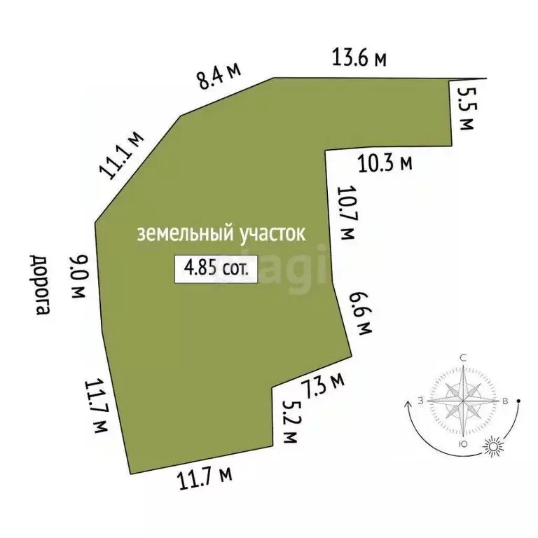 Участок в Крым, Ялта муниципальный округ, пос. Даниловка ул. Тенистая ... - Фото 1