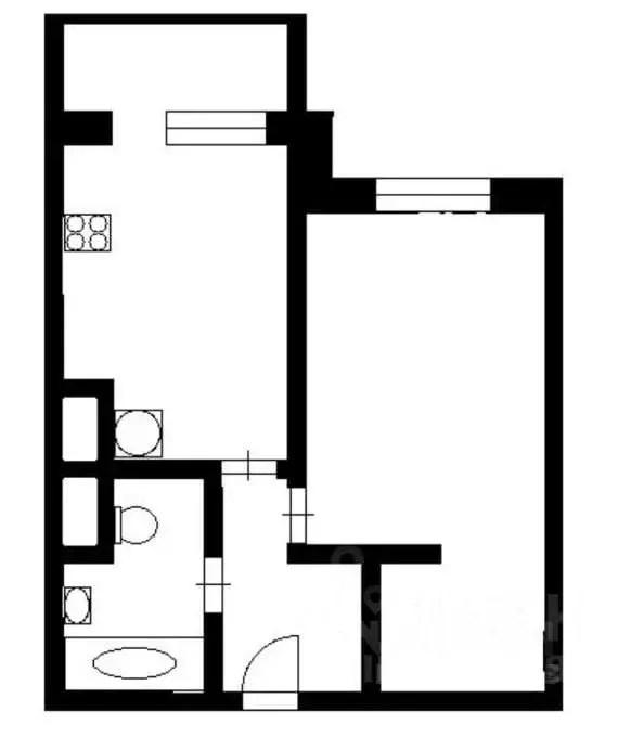 1-к кв. Ленинградская область, Мурино Всеволожский район, Новая ул., 7 ... - Фото 2