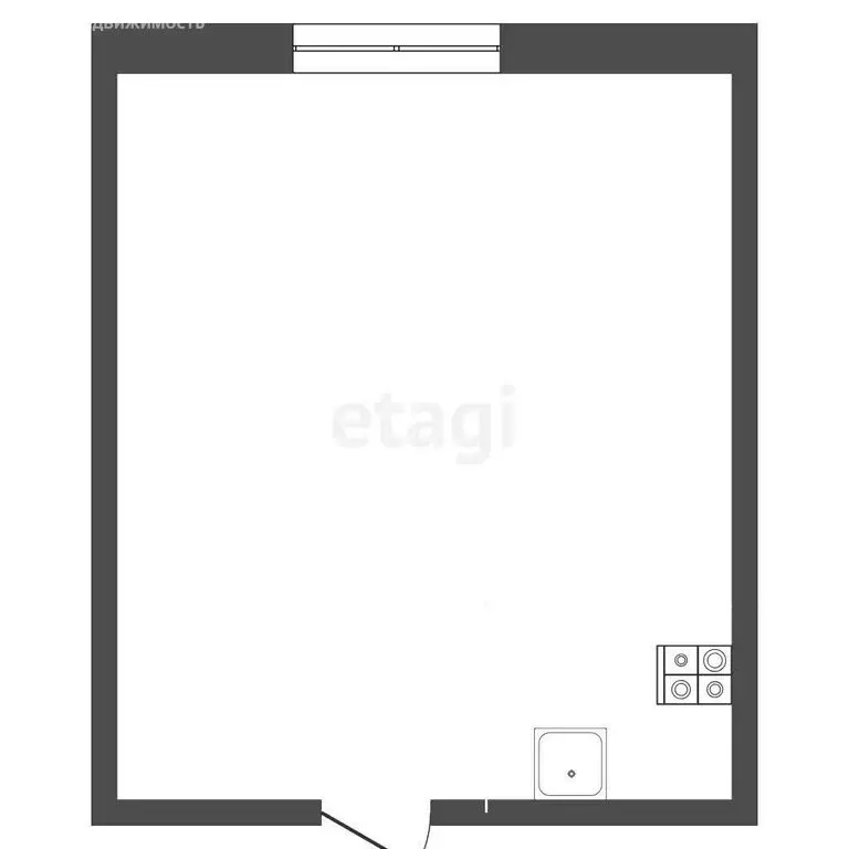 Квартира-студия: Тюмень, Олимпийская улица, 15 (13.1 м) - Фото 0