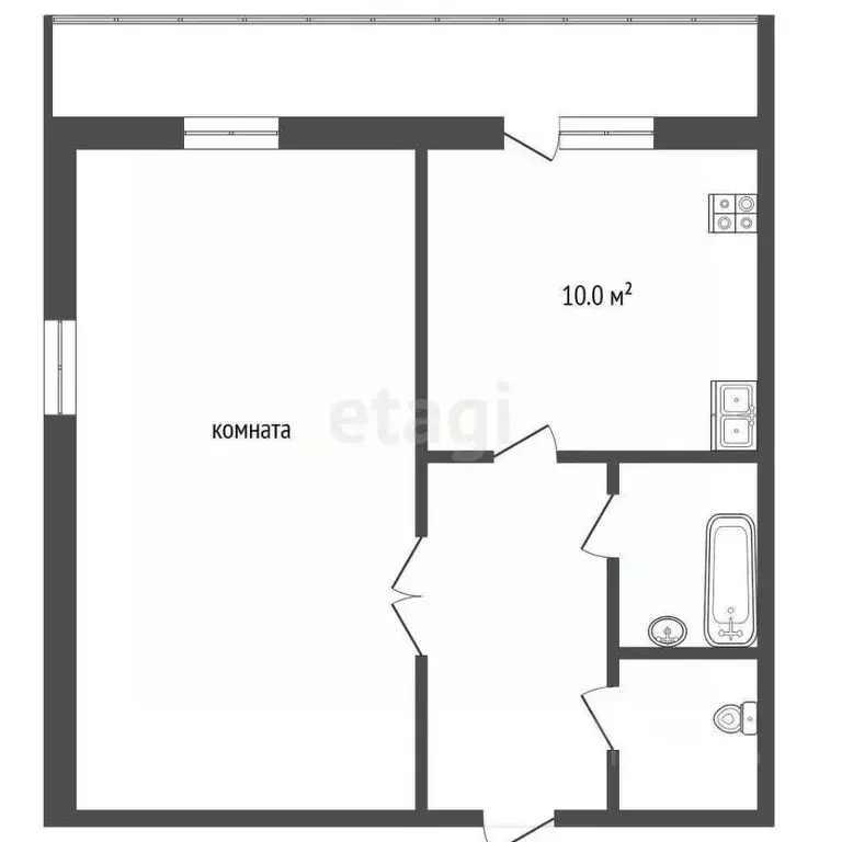 1-к кв. Ярославская область, Рыбинск ул. Фурманова, 9 (41.0 м) - Фото 1