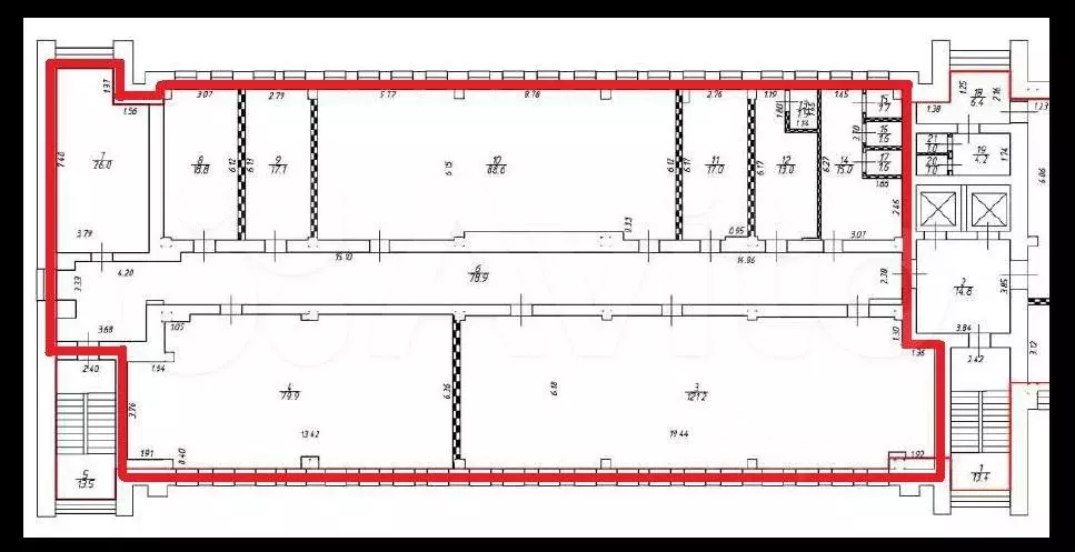 Офис в центре/можно с мебелью 482.3 м без комисси - Фото 0