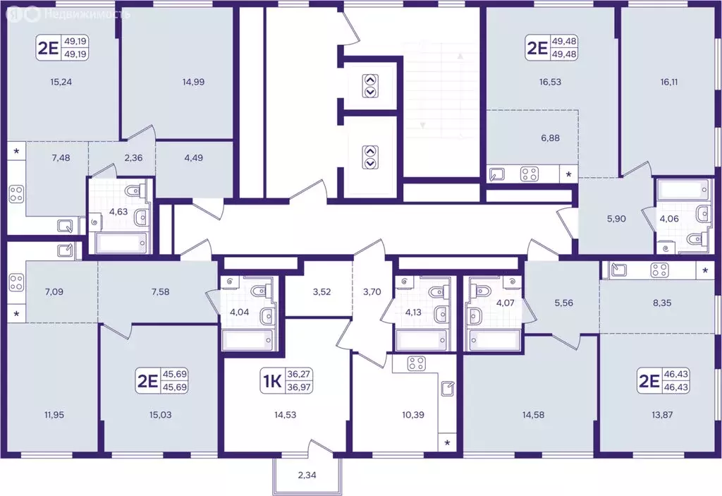 2-комнатная квартира: Владивосток, Первомайский район (49.48 м) - Фото 2