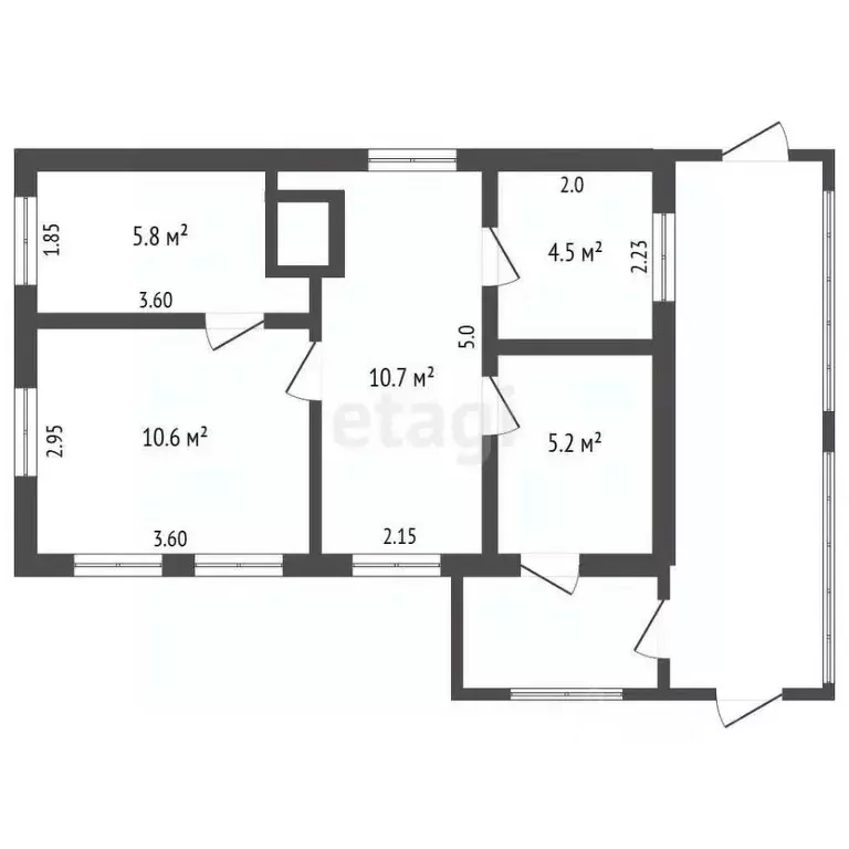 Дом в Кемеровская область, Прокопьевск Наклонная ул., 21 (37 м) - Фото 1