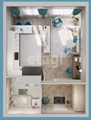 1-к кв. Иркутская область, Иркутск наб. Верхняя, 131 (40.0 м) - Фото 1