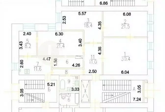 4-к кв. Москва Скатертный пер., 15 (140.0 м) - Фото 2