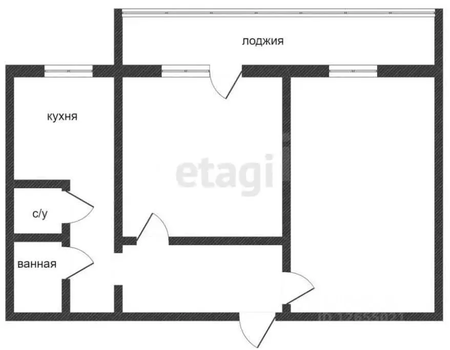 2-к кв. Костромская область, Кострома Некрасовское ш., 44А (46.6 м) - Фото 1