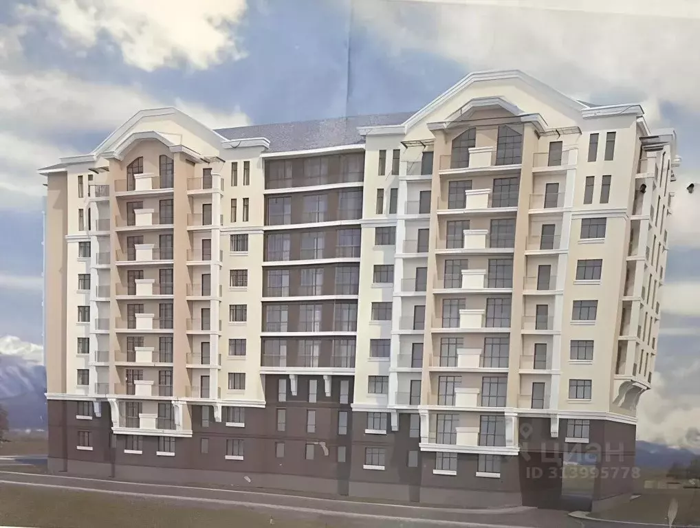 1-к кв. Северная Осетия, Владикавказ ул. Хаджи Мамсурова, 85 (48.8 м) - Фото 1