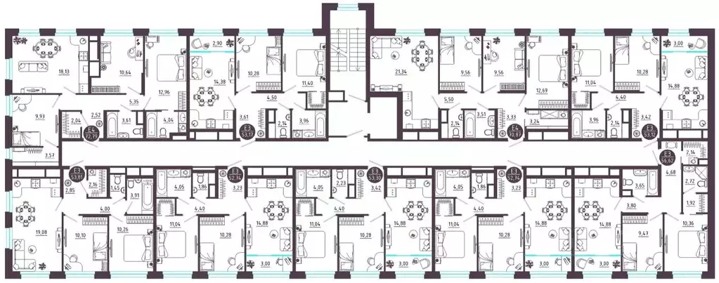 3-к кв. Тульская область, Тула ул. Купцов Гречихиных (70.87 м) - Фото 1
