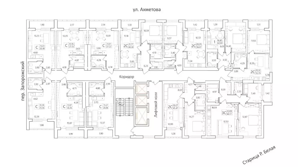 Студия Башкортостан, Уфа Затон жилрайон, Волна жилой комплекс (30.36 ... - Фото 1