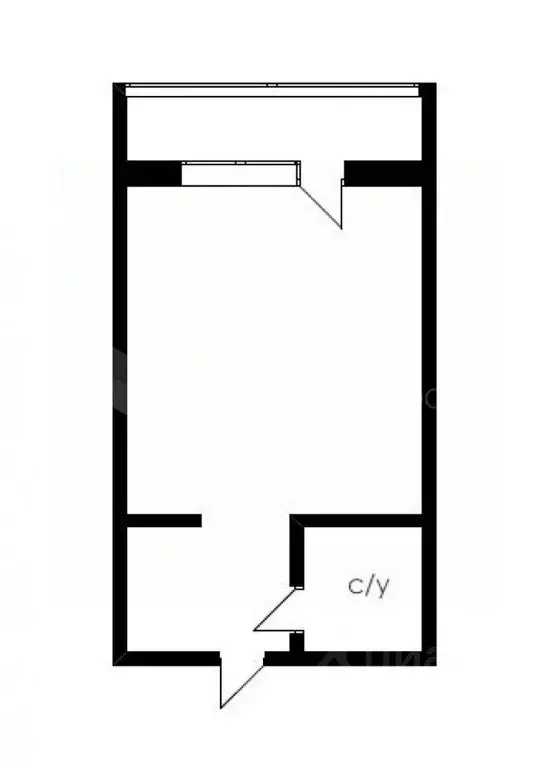 Студия Тюменская область, Тюмень ул. Седова, 66 (18.4 м) - Фото 1