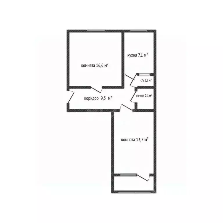 2-к кв. Адыгея, Майкоп ул. Хакурате, 236 (50.2 м) - Фото 2