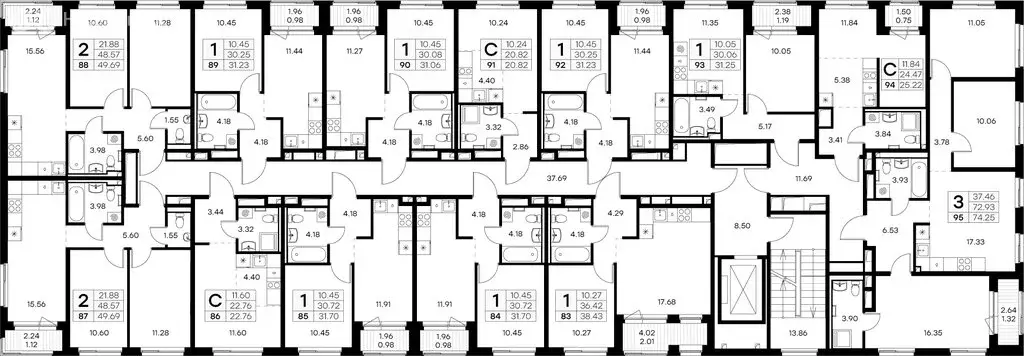 Квартира-студия: Новоселье, ЖК Глоракс Новоселье (22.76 м) - Фото 2