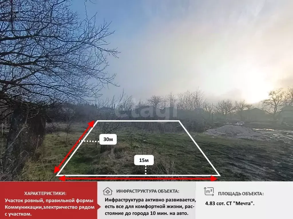 Участок в Крым, Симферопольский район, Трудовское с/пос, пос. Айкаван ... - Фото 1