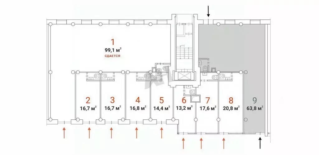 Помещение свободного назначения в Москва Планерная ул., 12К1 (99 м) - Фото 2