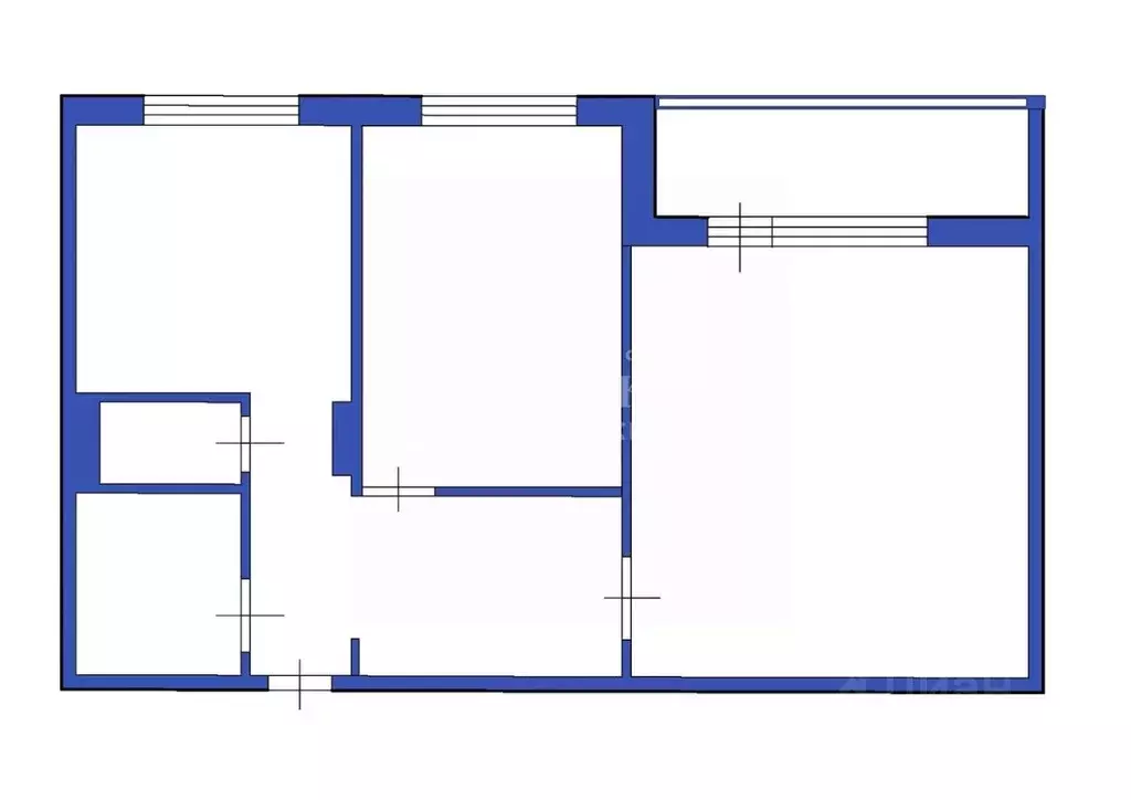 2-к кв. Кемеровская область, Междуреченск ул. Пушкина, 33 (53.4 м) - Фото 2
