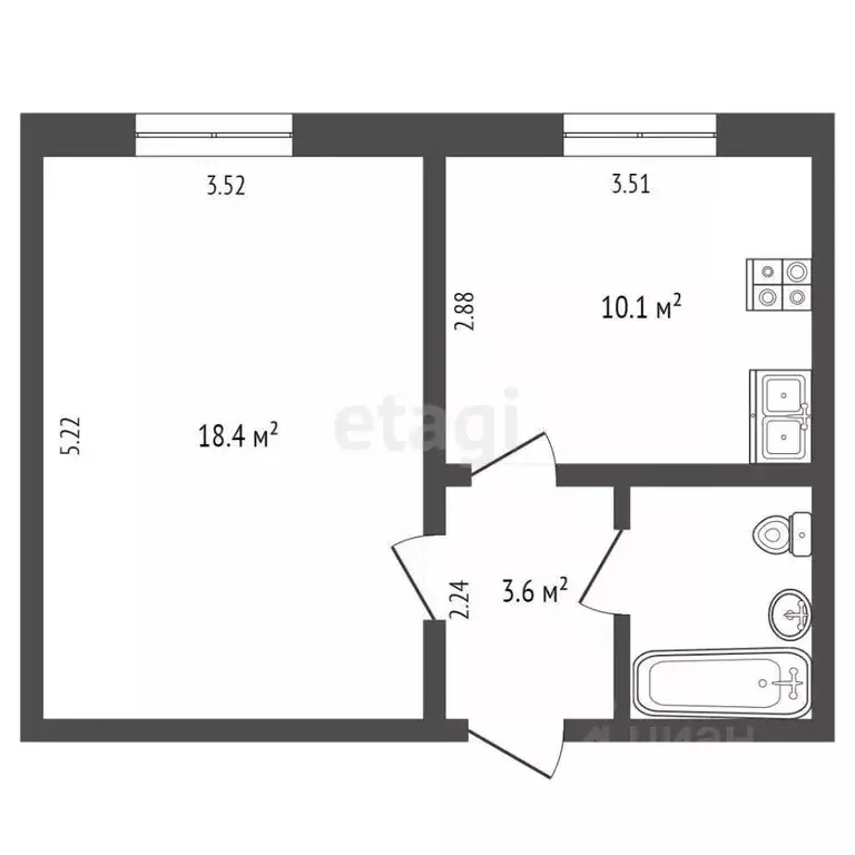 1-к кв. Ямало-Ненецкий АО, Тарко-Сале Пуровский район, ул. Строителей, ... - Фото 1