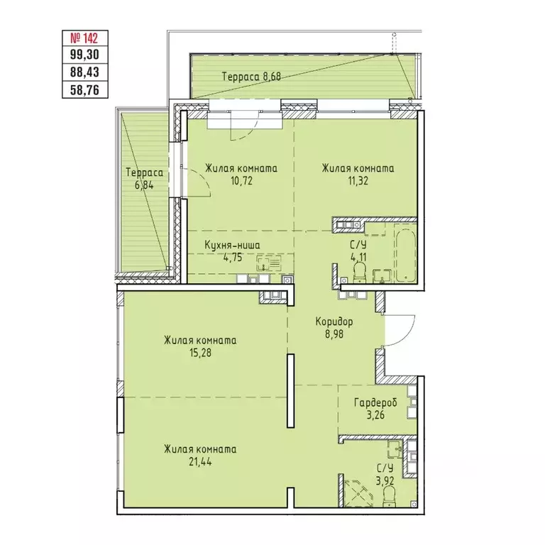 4-к кв. Иркутская область, Иркутск Култукская ул. (99.3 м) - Фото 0