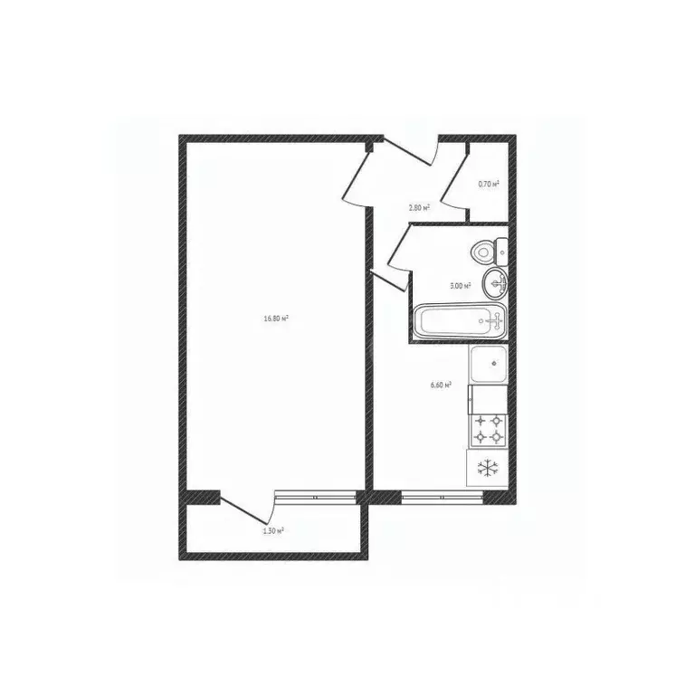 1-к кв. Брянская область, Дятьково 13-й мкр, 19 (29.9 м) - Фото 1