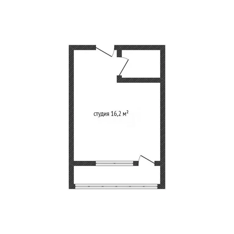 Квартира-студия: Краснодар, улица Константина Гондаря, 105 (16.2 м) - Фото 1