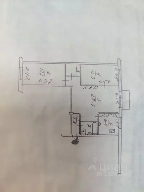 3-к кв. Омская область, Омск ул. 21-я Амурская, 24 (58.6 м) - Фото 2