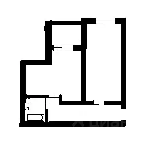 2-к кв. Башкортостан, Уфа Айская ул., 39 (48.0 м) - Фото 1