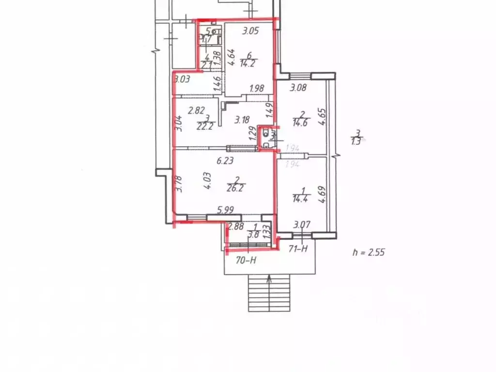 Торговая площадь в Санкт-Петербург просп. Энгельса, 150к1Б (70 м) - Фото 2