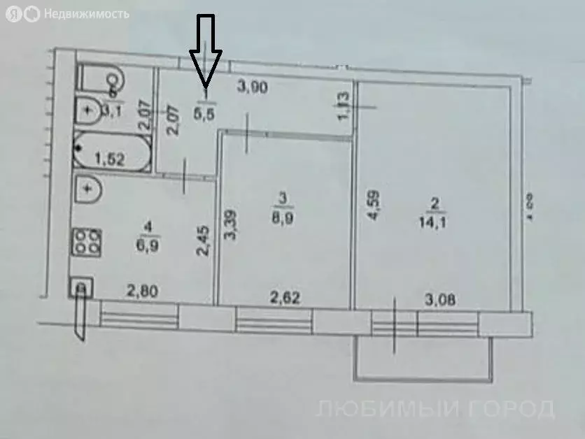 2-комнатная квартира: Володарск, улица Мичурина, 34 (38 м) - Фото 0