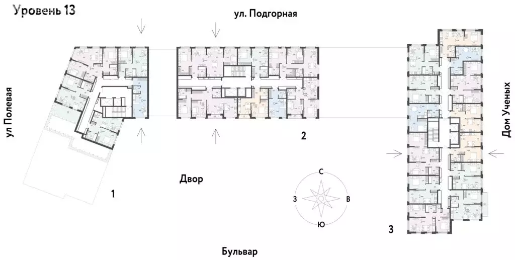 3-комнатная квартира: Тюмень, Подгорная улица, 73 (49.09 м) - Фото 1