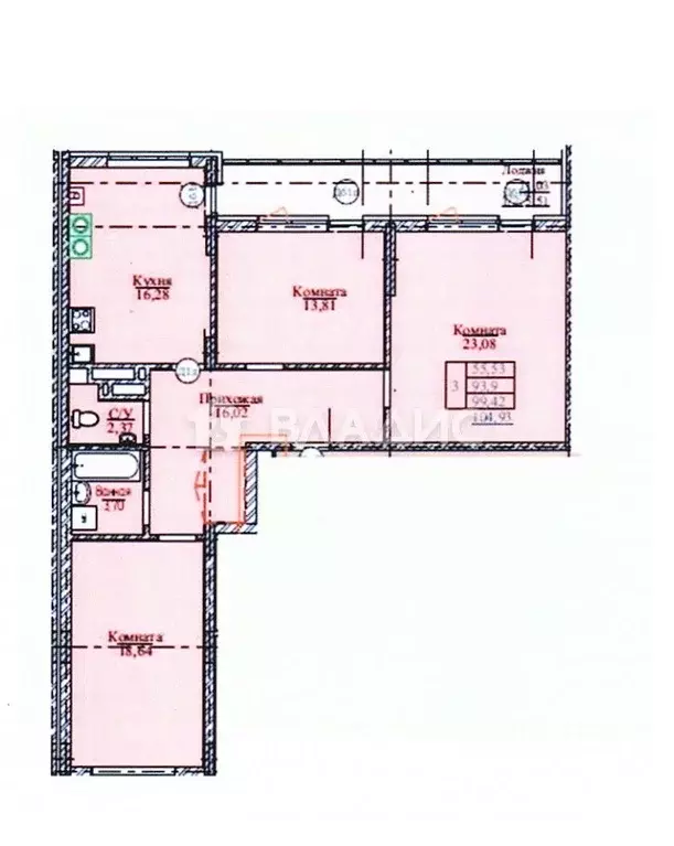 3-к кв. Ивановская область, Иваново Профсоюзная ул., 8 (105.0 м) - Фото 2