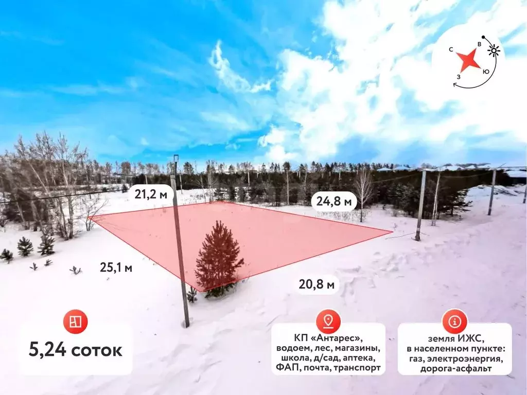 Участок в Тюменская область, Тюменский муниципальный округ, с. ... - Фото 2