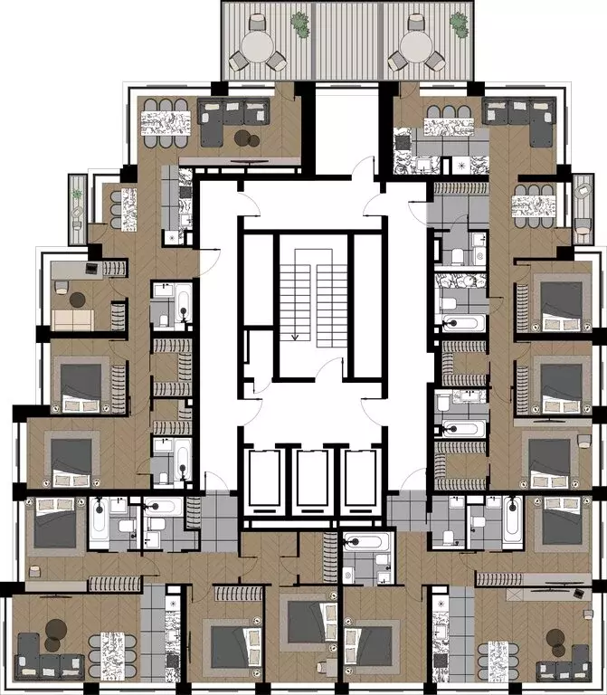3-комнатная квартира: Москва, улица Берзарина, 37 (69.04 м) - Фото 1