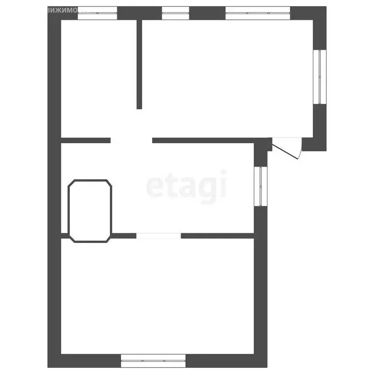 Дом в Емва, садовые участки (24.8 м) - Фото 1
