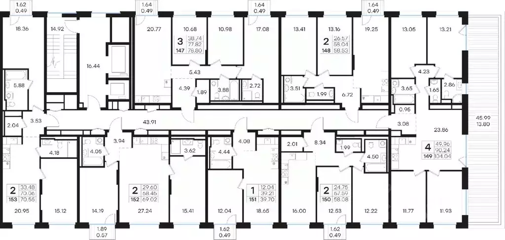2-к кв. Нижегородская область, Нижний Новгород Глоракс Премиум Гребной ... - Фото 2