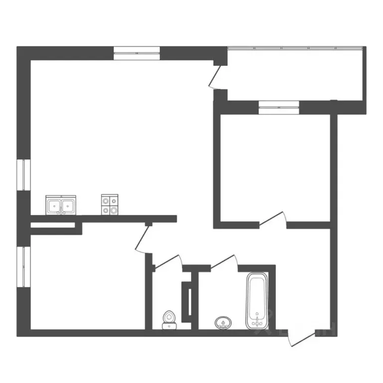 2-к кв. Тюменская область, Тюмень ул. Газовиков, 73 (66.2 м) - Фото 2