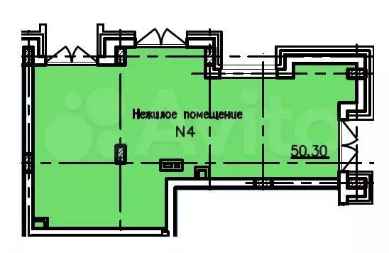 Помещение с арендатором в новом ЖК, 50.3 м - Фото 0