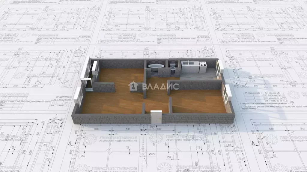 3-к кв. Иркутская область, Ангарск 17А мкр, 28 (59.4 м) - Фото 2