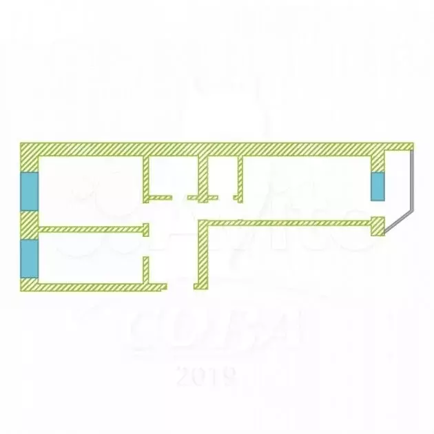 2-к. квартира, 60 м, 2/14 эт. - Фото 0